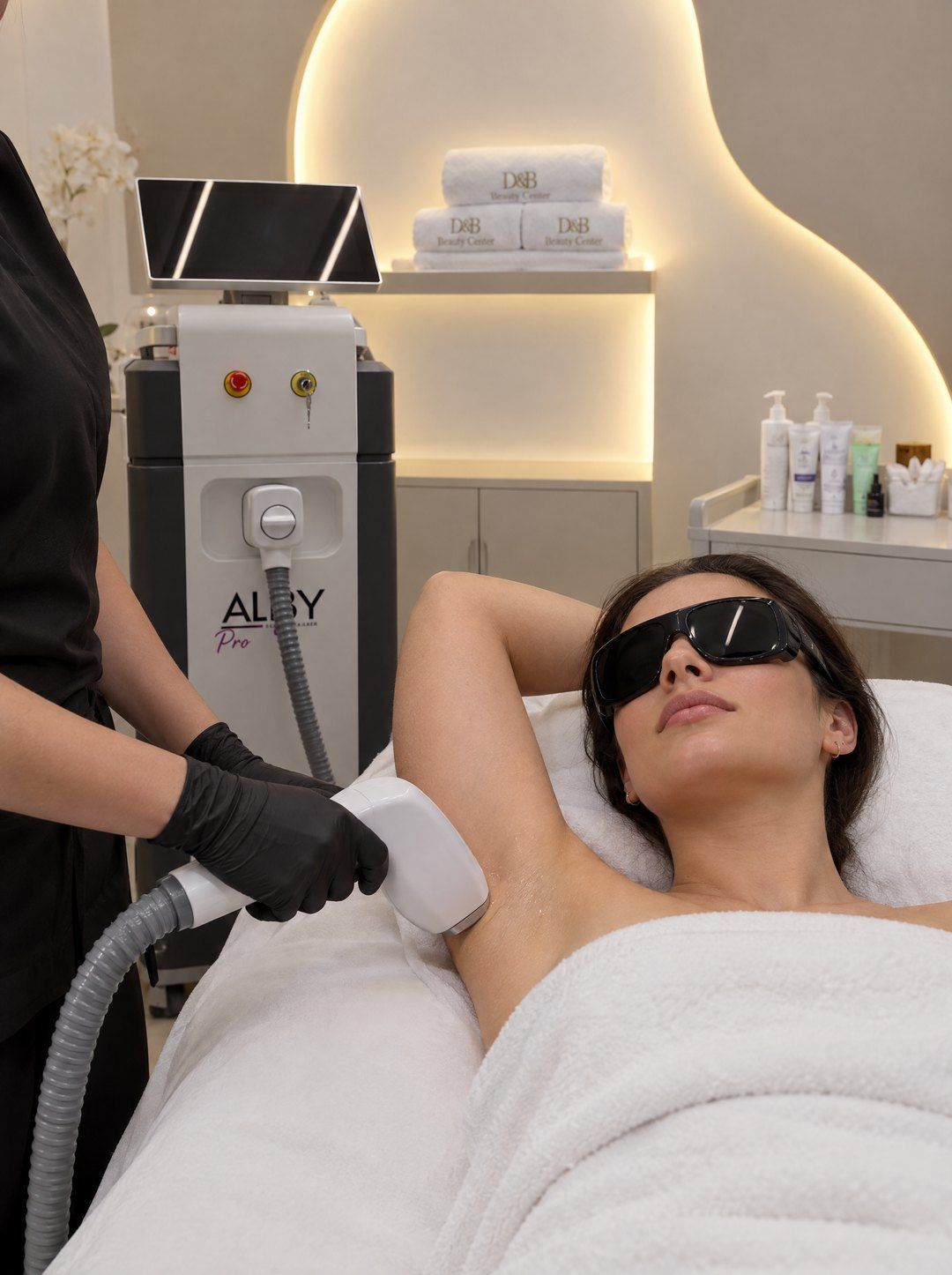 ALBY Pro ile koltuk altı lazer epilasyonu